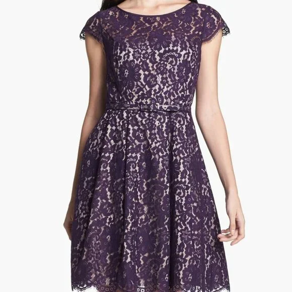 Eliza J | Dresses | Eliza J Purple Lace Dress | Poshmark